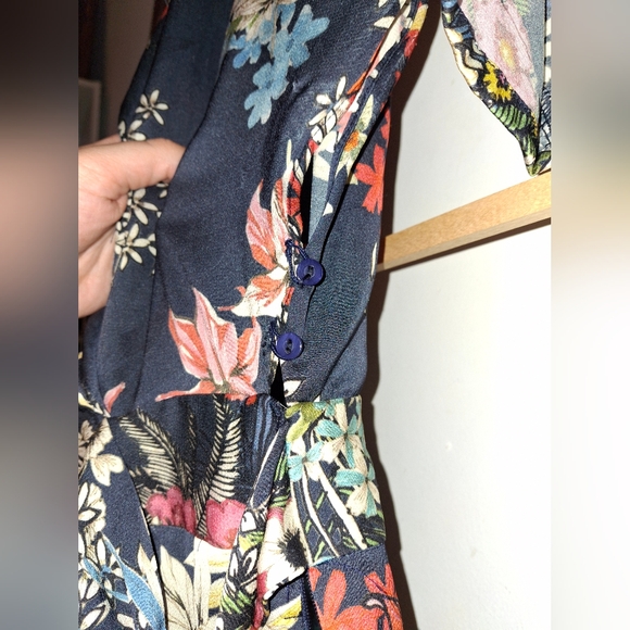 Floral ZARA short-sleeved Jumpsuit - Picture 5 of 8